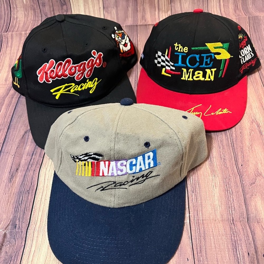 NASCAR Racing Caps Set